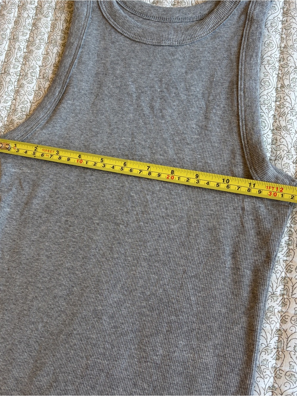 a new day Gray Ribbed Tank Top - Picture 3 of 6